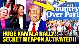 Kamala has SECRET WEAPON at PACKED SPEECH against Trump [upl. by Nilyac682]