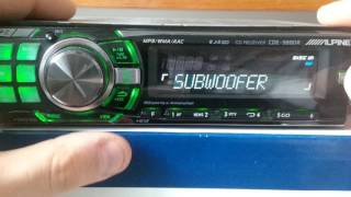 Alpine cde 9880 audio functions [upl. by Avrom37]