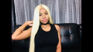 INCHES   PLATINUM BLONDE WIG REVIEW [upl. by Nnyrat]