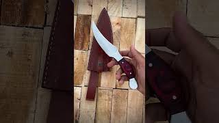 Handmade D2 steel knife 🔪 with leather sheath ❤️😍 viralvideo shortvideo shorts viralshorts ❤️ [upl. by Aryek]