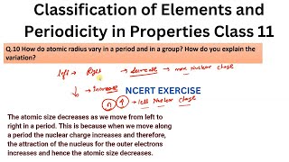 How do atomic radius vary in a period and in a group How do you explain the variation [upl. by Llemart]