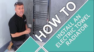 How to Install an Electric Towel Radiator  Bathroom Mountain [upl. by Cecelia]