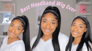 THE BEST HEADBAND WIG EVER ft luvme Hair  Eva Williams [upl. by Earissed]