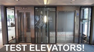 Awesome KONE Monospace elevators at KONE High Rise Laboratory Tytyri Finland test tower [upl. by Kokaras]