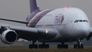 Paris CDG closeup landings  Boeing 777 B767 B757 Airbus A380 A340 A330 A310  HD [upl. by Soilisav917]