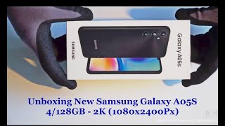 Unboxing New Samsung Galaxy A05S MobilePhone internal RAM 4GBInternal Storage 128GB Android USB2C [upl. by Duggan]