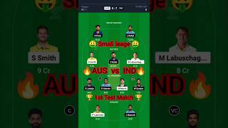 AUS vs IND today dream11 prediction  Australia vs India  dream11 test aus ind [upl. by Ehav]