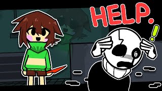 Chara tracks down Gaster  Undertale Animation [upl. by Hansel966]