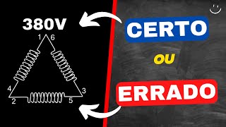 MOTOR 380 LIGADO EM TRIÂNGULO  OQUE ESTÁ ERRADO [upl. by Sande]