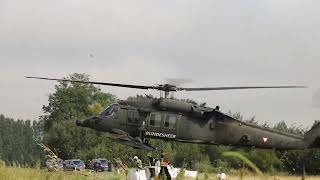 Dammsicherung Rust Hochwasser 2024 mit S70 Black Hawk [upl. by Leicester]