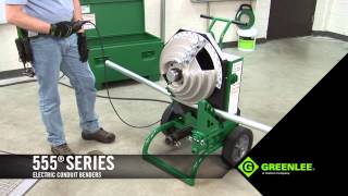 Greenlee 555 Series Electric Benders GONEFCOcom [upl. by Adnorat874]