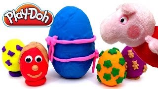 Play Doh Easter Egg Unboxing  Open Huge Playdough Surprise Egg with Toys Inside [upl. by Anayra]