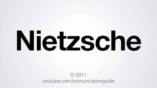 How to Pronounce Nietzsche [upl. by Nerraf]