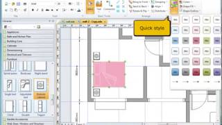 Create a floor plan in EdrawMax [upl. by Aelanej]