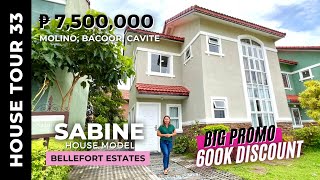 House Tour 33  4BR Ready for Occupancy House amp Lot Bacoor Cavite  Sabine Model  Bellefort Estates [upl. by Niveb282]