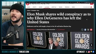 Ellen DeGeneres FLEES US Over Diddy Filed CONSPIRACY Goes Viral Media Claims Elon Musk SHARING IT [upl. by Arhat]