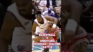 Basketball X Wrestling nba nbahighlights nbashorts sports basketball wrestling rodman malone [upl. by Celine300]