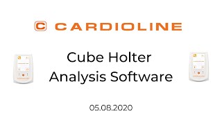 Cardioline Cube Holter Analysis Software V320  August 5 2020 [upl. by Ardnaxela]