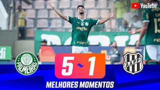 PALMEIRAS 5 X 1 PONTE PRETA  MELHORES MOEMNTOS  QUARTAS DE FINAL  PAULISTÃO 2024 [upl. by Suellen837]