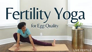 Fertility Yoga for Egg Quality  Yoga for the Follicular Phase and Preparing for Egg Retrieval [upl. by Nnylsor]