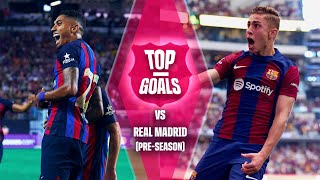 ⚽ TOP GOALS against REAL MADRID in USA  El Clásico  FC Barcelona 🔵🔴 [upl. by Nanaek]