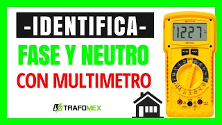 Cómo Identificar FASE y NEUTRO con un MULTIMETRO ⚡⚡⚡ [upl. by Necaj]