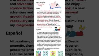 🎨 Lectura en Inglés My Hobby  Mejora tu Comprensión con Historias Cortas en Inglés 📚 [upl. by Cirilla500]