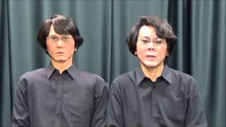 Greetings from Professor in Robotics Hiroshi Ishiguro and his robot [upl. by Henleigh]