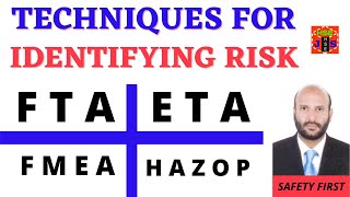 Techniques for Identifying Risk  FTA ETA FMEA HAZOP safetyfirstlife shorts shortsfeed hse [upl. by Adelind]