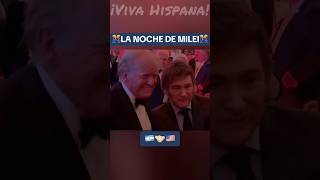 LA NOCHE DE MILEI donaldtrump milei stallone estadosunidos us libertad [upl. by Niak]