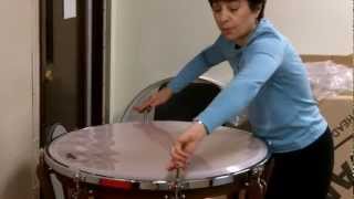 Changing a timpani head Part 1 [upl. by Riamu]