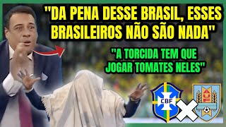 JORNALISTA URUGUAIO SE VESTE DE FANTASMA PRA ZOAR O BRASIL quotNINGUÉM CONHECE ESSES JOGADORESquot [upl. by Leerzej882]