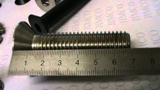 Flat Head Socket Screw stainless steel and High Tensile How to Measure the length [upl. by Nnylorac]