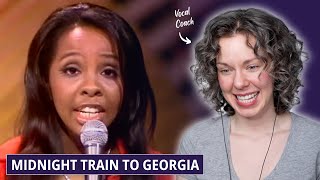 Vocal Coach reviews Gladys Knight and The Pips in a performance of quotMidnight Train to Georgiaquot [upl. by Dekeles]