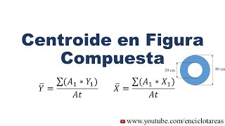 CENTROIDE EN FIGURA COMPUESTA Ejemplo No 1 [upl. by Daly]