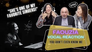 Faouzia  You don’t even know me  LIVE ONE TAKE  Vocal Coach Reacts [upl. by Eilama]