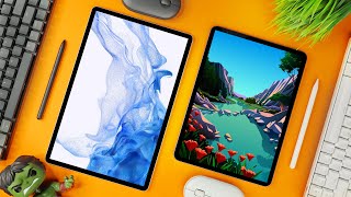 GOOD AND BAD Galaxy Tab S8 vs 11” M1 iPad Pro [upl. by Sauers960]