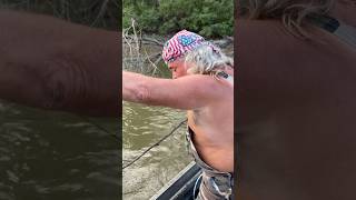 Big catfish with Bruce fishing catfish swamp louisiana shorts [upl. by Pederson]