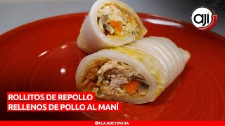 Rollitos de repollo rellenos con pollo  Ají [upl. by Parish]