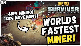 WORLDS FASTEST MINER 410 Mining Deep Rock Galactic Survivors [upl. by Euqimod372]