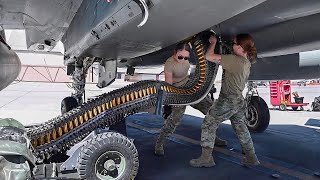 Reloading US Most Feared Fighter Jet With 1000s of Scary Rounds [upl. by Ellard513]