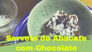 Sorvete de Abacate com Chocolate  Receitas com Frutas [upl. by Recnal]