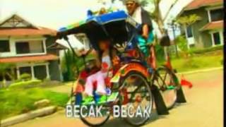 Naik Becak  Mega Utami Official Video [upl. by Allerus157]