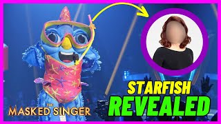 Masked Singer Starfish Reveal  Season 11 [upl. by Kenzi]