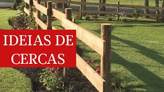 Ideias de CERCAS para Chácaras e Sítios  Paisagismo para sítios e chácaras [upl. by Swords]