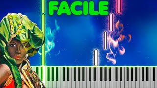 FACCETTA NERA FACILE PIANO TUTORIAL  SPARTITO GRATIS [upl. by Onairpic]