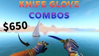 BEST LOOKING Knife amp Glove Budget Combos In 2024 500700 [upl. by Peggi]