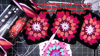 Sunburst Granny Square I Created Using Red Heart All in One Granny Square StepbyStep Tutorial [upl. by Elbertina581]