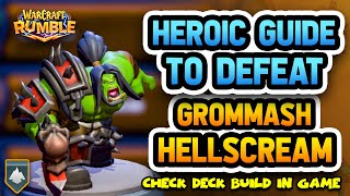 Heroic Grommash Hellscream  The Barrens  Warcraft Rumble  Blackrock Complete F2P Players [upl. by Leuqim]