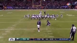 Cody Parkey Missed Field Goal  2018 NFL Playoffs [upl. by Geraldina]